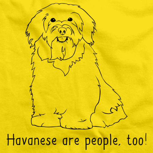 HAVANESES ARE PEOPLE TOO! Yellow Art Preview