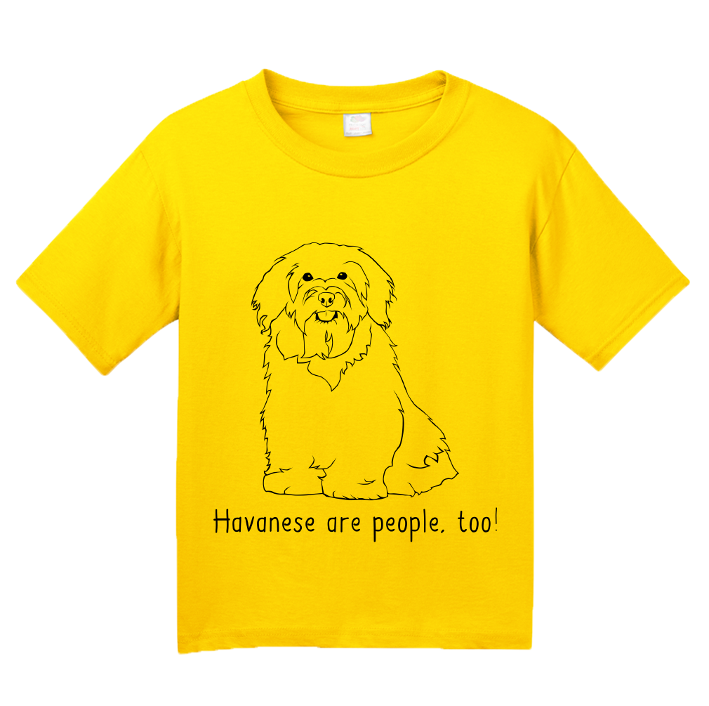 Youth Yellow Havaneses are People, Too! - Havanese Owner Lover Dog Love Cute T-shirt