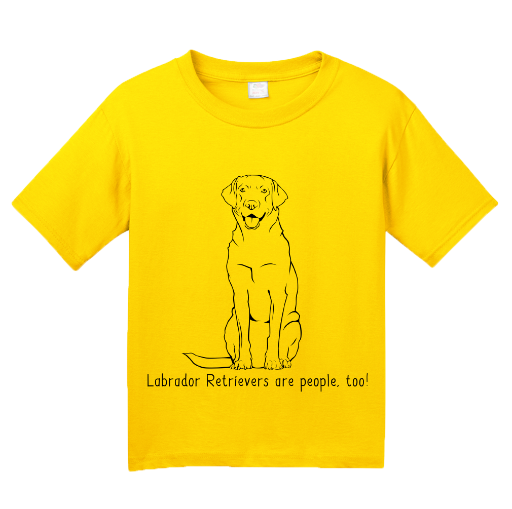 Youth Yellow Labrador Retrievers are People, Too! - Labrador Owner Dog Lover T-shirt