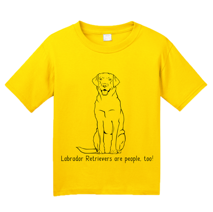 Youth Yellow Labrador Retrievers are People, Too! - Labrador Owner Dog Lover T-shirt