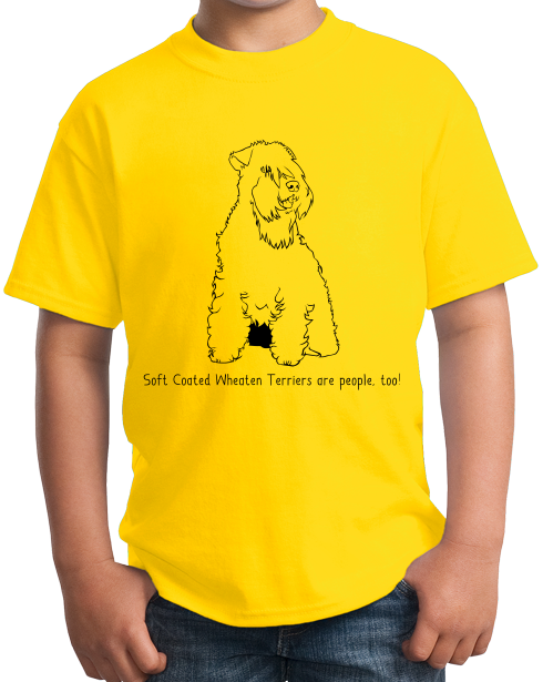 Youth Yellow Soft Coated Wheaten Terriers are People, Too! - Wheaten Terrier T-shirt