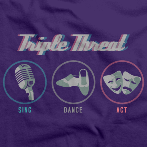 TRIPLE THREAT: SING, DANCE, ACT Purple art preview