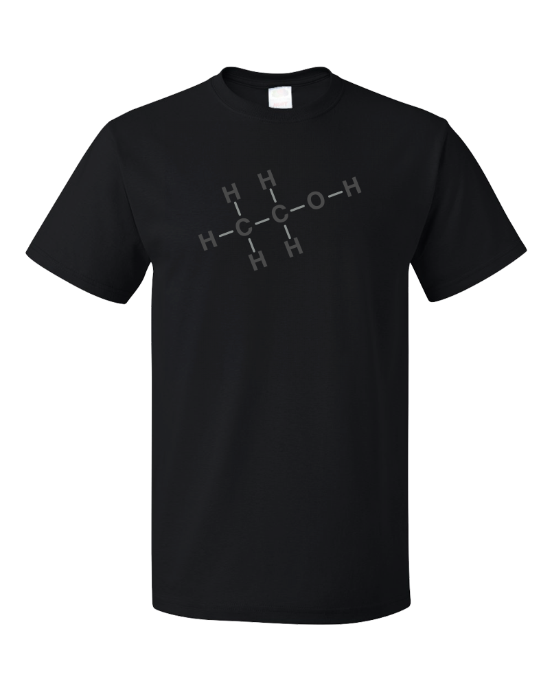 Standard Black Alcohol Chemical Formula - Drinking Chemistry Diagram Alcohol T-shirt