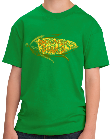 Youth Green DTS: Down To Shuck - Farming Humor Raunchy Sex Joke Pun Funny T-shirt