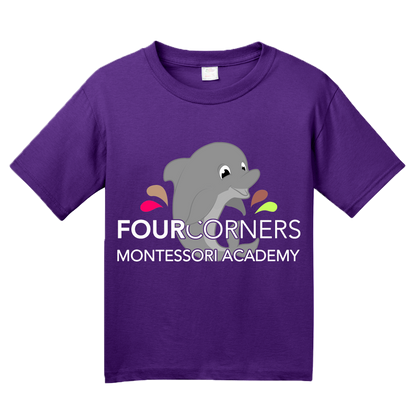 Youth Purple Youth Splash Design Short Sleeve T-shirt