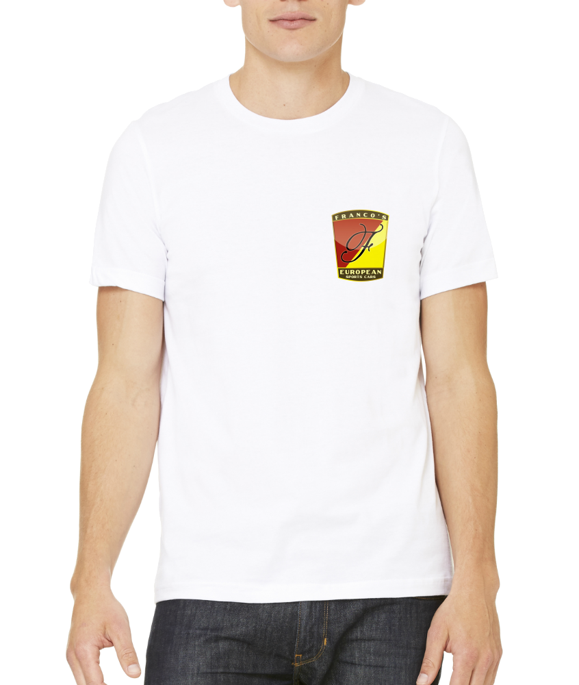 Standard White Franco's European Left Chest Logo White T-shirt