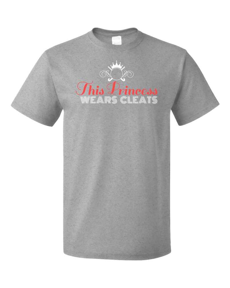 Standard Grey This Princess Wears Cleats - Field Hockey Soccer Player Ladies T-shirt