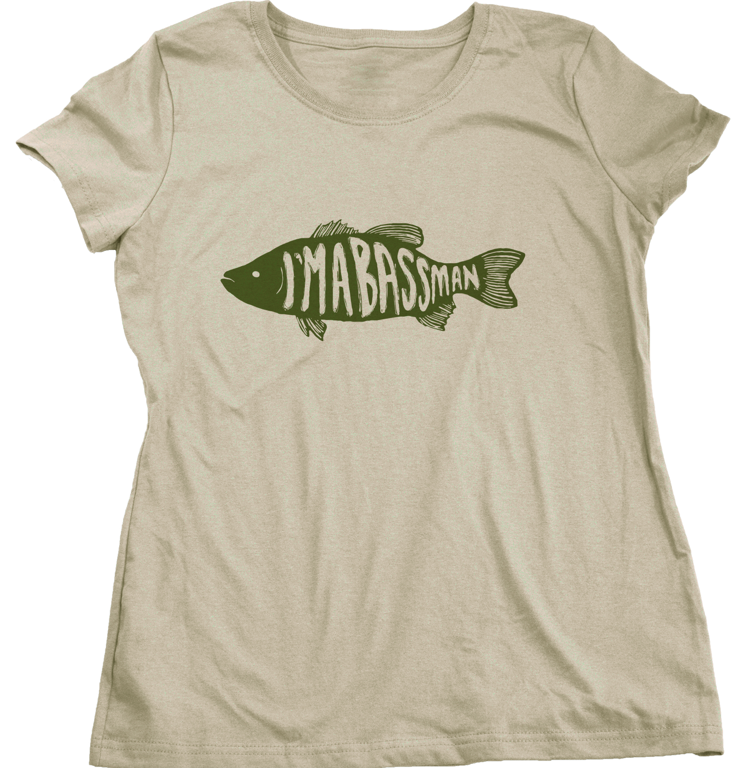 Ladies Natural I'm A Bass Man - Proud Fisherman Bass Humor Double Meaning Funny 