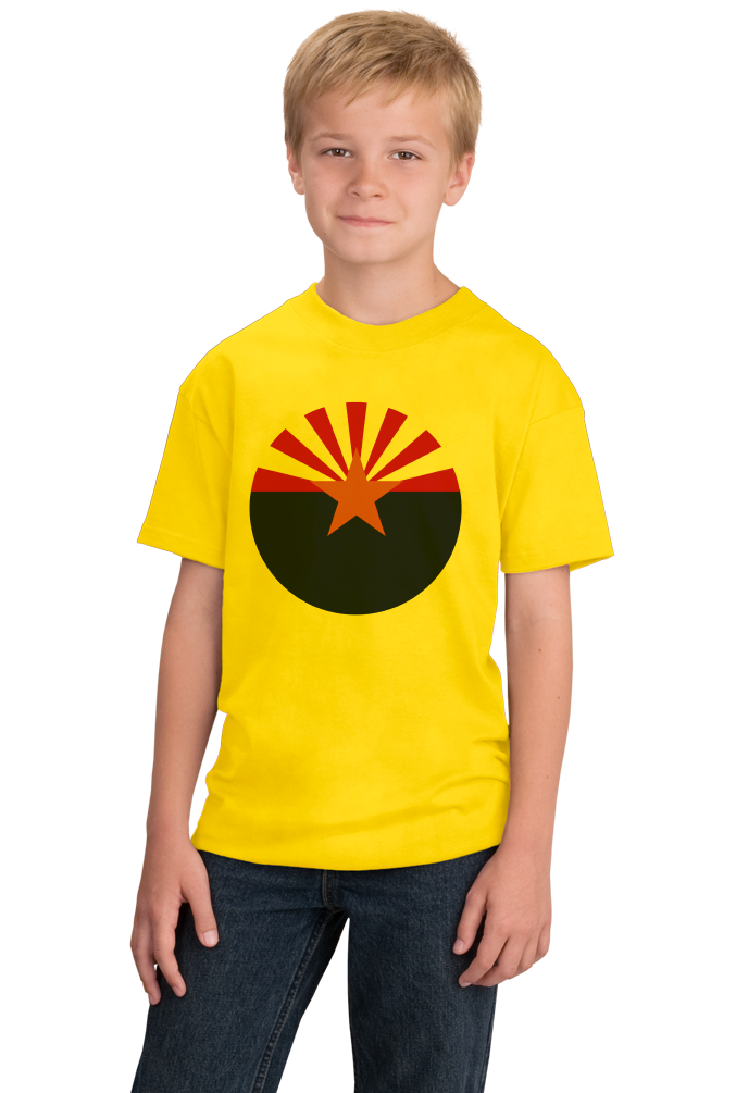 Youth Yellow Arizona State Flag - Arizona State Flag Desert Sedona Phoenix T-shirt