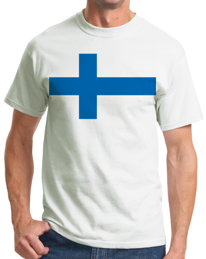 Standard White Finnish National Flag - Finland Heritage Ancestry Pride Suomi T-shirt