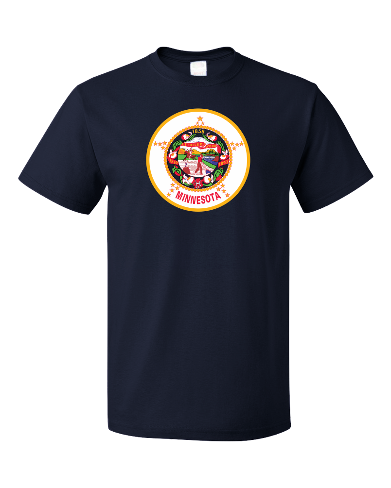 Standard Navy Minnesota State Flag - Minnesota State Flag Prince Minneapolis T-shirt