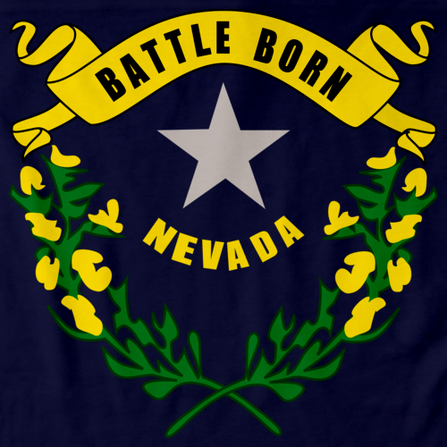 Nevada State Flag Navy art preview