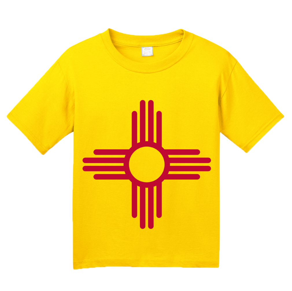 Youth Yellow New Mexico State Flag - New Mexico Flag Pride Breaking Bad Love T-shirt