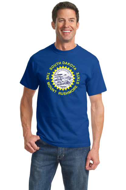 Standard Royal South Dakota State Flag - South Dakota Pride Sioux Falls T-shirt