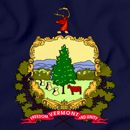 Vermont State Flag Navy art preview