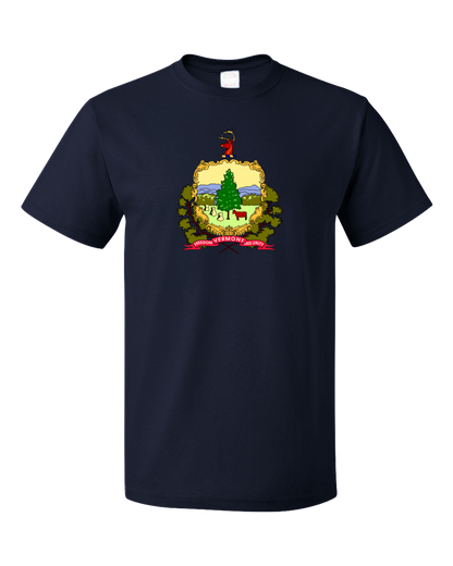 Standard Navy Vermont State Flag - Vermont Pride New England Maple Syrup Love T-shirt