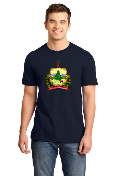 Standard Navy Vermont State Flag - Vermont Pride New England Maple Syrup Love T-shirt