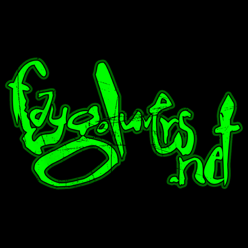 Faygoluvers.net Distorted Wordmark Black Art Preview