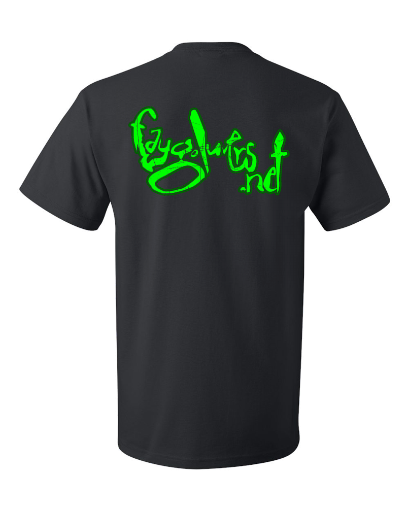 Gildan Basic Tee Black Faygoluvers.net Distorted Wordmark T-shirt