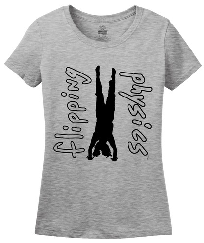 Ladies Grey Light Handstand Tees T-shirt