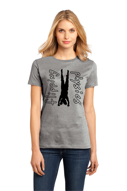 Ladies Grey Light Handstand Tees T-shirt