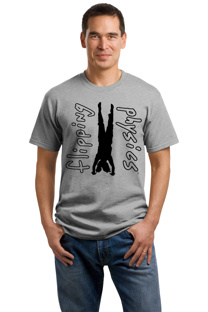 Unisex Grey Light Handstand Tees T-shirt