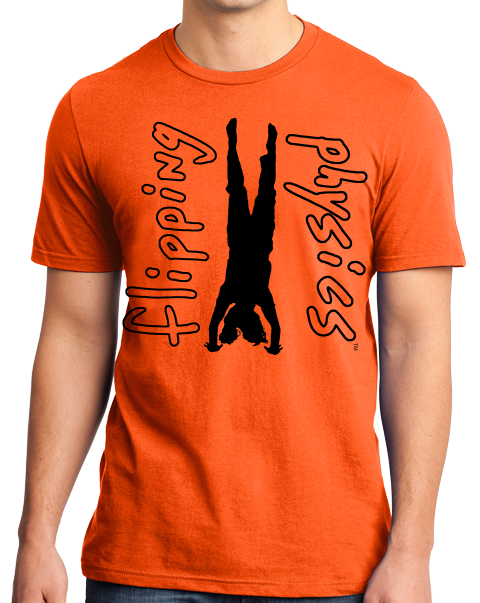 Unisex Orange Light Handstand Tees T-shirt