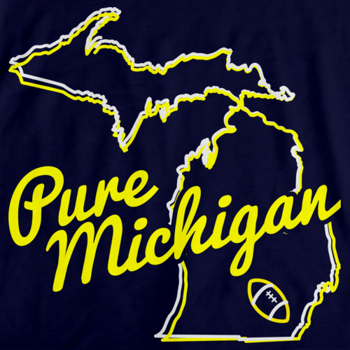 PURE MICHIGAN Navy art preview