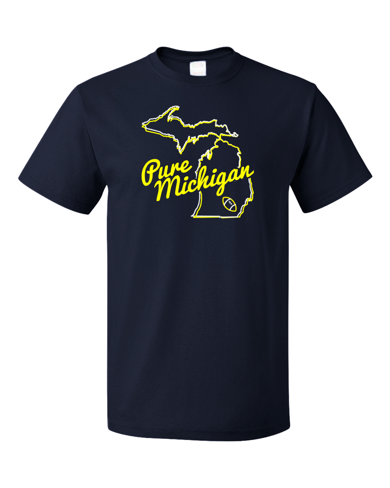 Standard Navy Pure Michigan - Ann Arbor, MI Football Hometown Pride T-shirt
