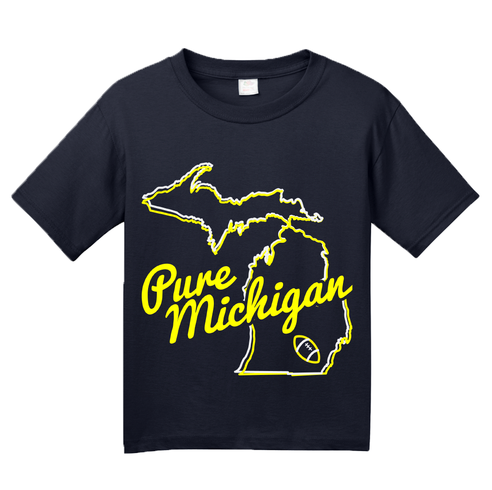 Youth Navy Pure Michigan - Ann Arbor, MI Football Hometown Pride T-shirt