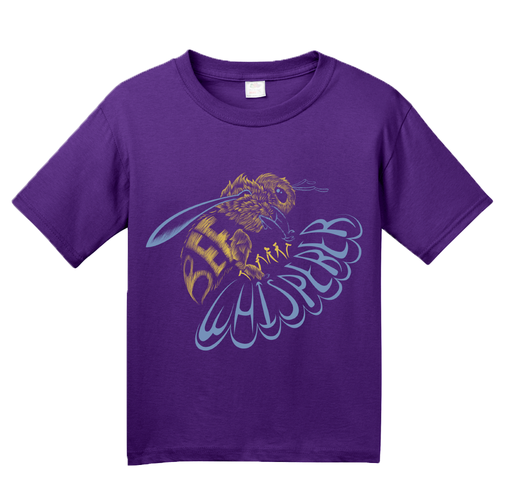 Youth Purple Bee Whisperer - Beekeeper Bees Honey Cute Garden Bumblebee Gift T-shirt