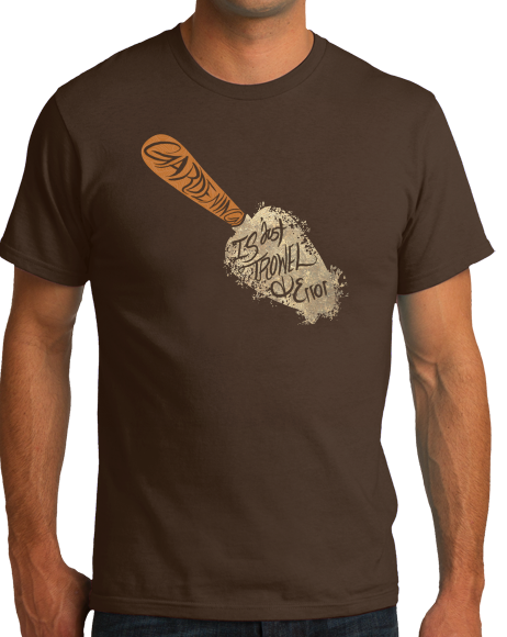 Standard Brown Trowl & Error - Funny Gardening Humor Hipster Pun Dad Mom Joke T-shirt