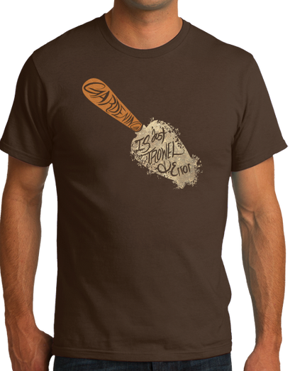 Standard Brown Trowl & Error - Funny Gardening Humor Hipster Pun Dad Mom Joke T-shirt