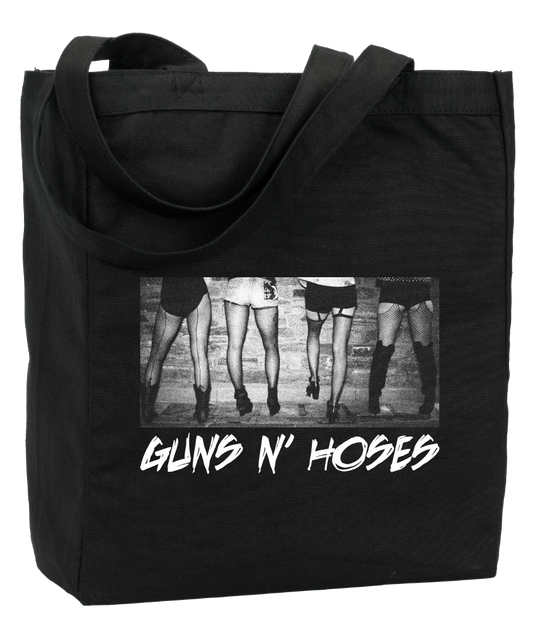 Tote Black Guns N' Hoses Tote T-shirt