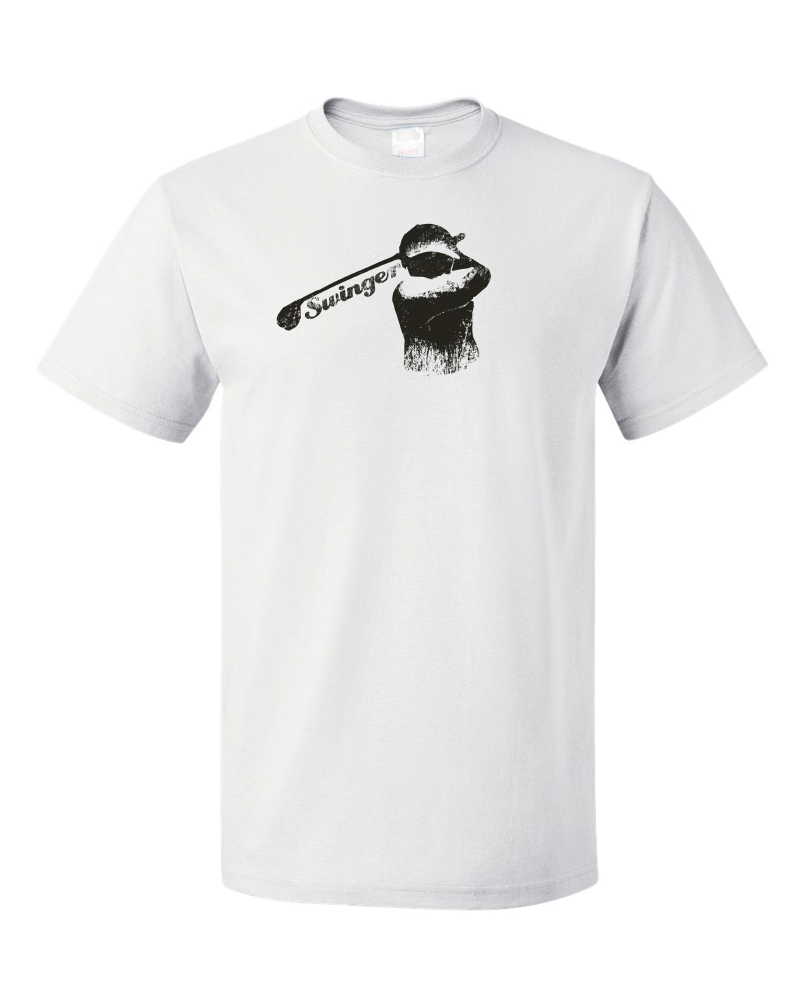 Standard White "Swinger!" - Funny Golf Humor Joke Golfing Gift Father's Day T-shirt
