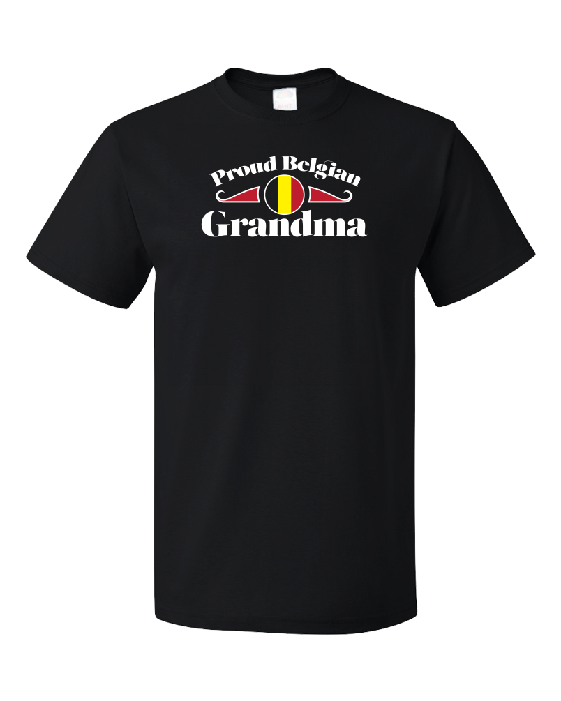 Standard Black Proud Belgian Grandma - Belgium Pride Heritage Austrian Grandma T-shirt