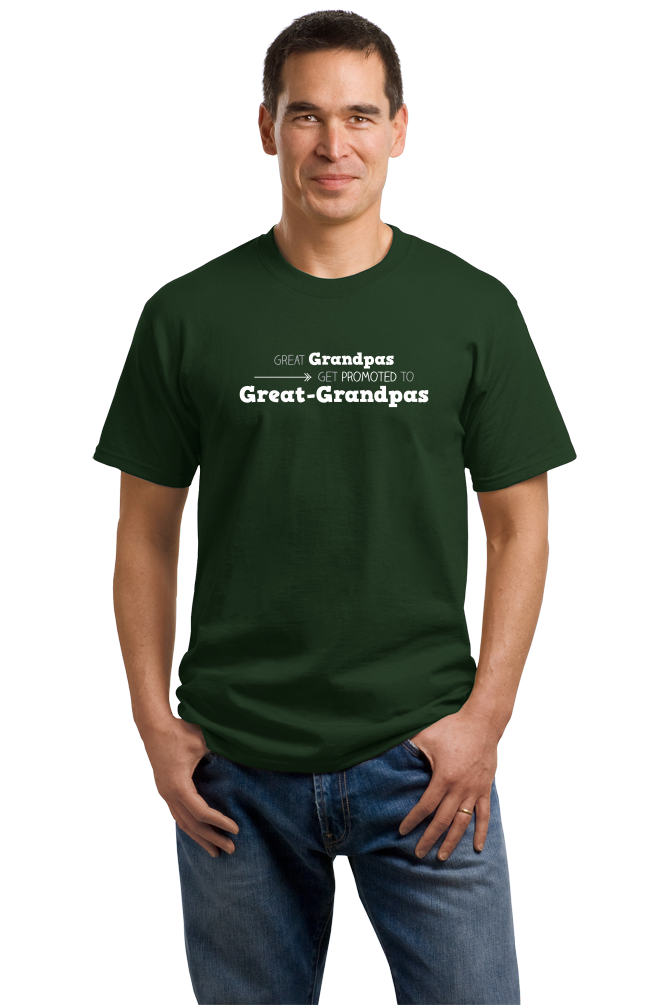Unisex Forest Green Great Grandpas Get Promoted… - Great Grandfather Grandpa Funny 