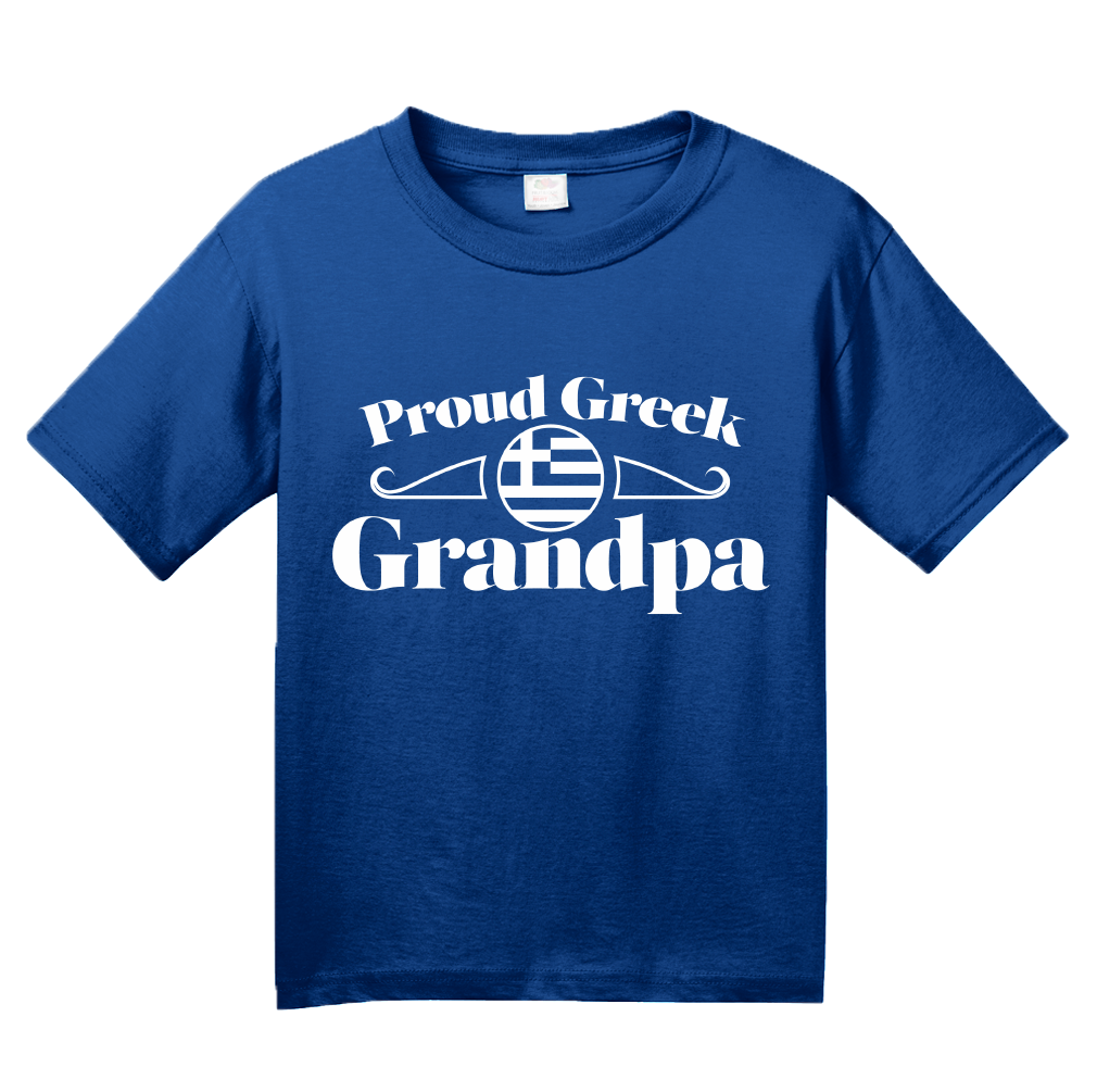 Youth Royal Proud Greek Grandpa - Greece Pride Greek Heritage Grandpa T-shirt