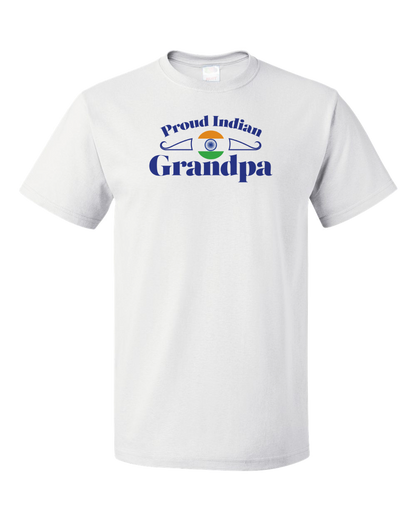 Standard White Proud Indian Grandpa - India Pride Indian Heritage Grandpa T-shirt