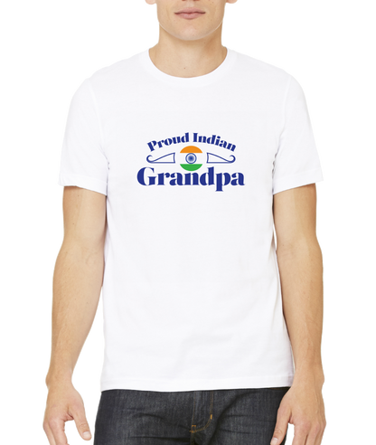 Standard White Proud Indian Grandpa - India Pride Indian Heritage Grandpa T-shirt