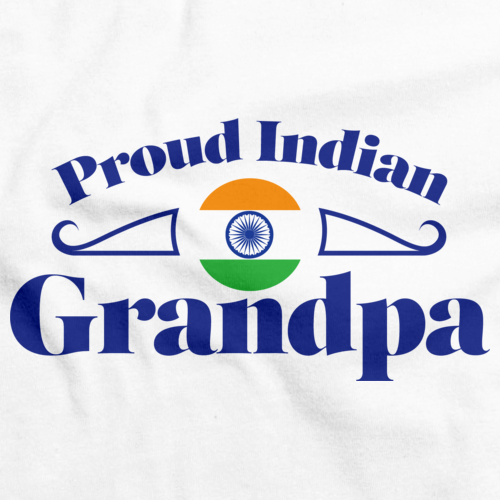 Proud Indian Grandpa | India Pride White art preview