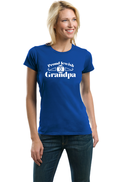 Ladies Royal Proud Jewish Grandpa - Israel Pride Jewish Zayda Grandpa Gift T-shirt