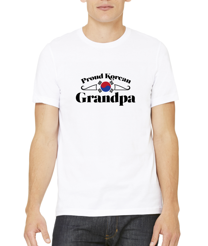Standard White Proud Korean Grandpa - Korea Pride Korean Grandpa Heritage Gift T-shirt