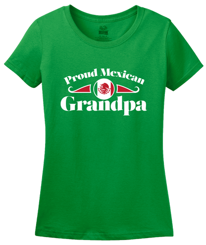 Ladies Green Proud Mexican Grandpa - Mexican Pride Abuelo Abuelito Grandpa T-shirt
