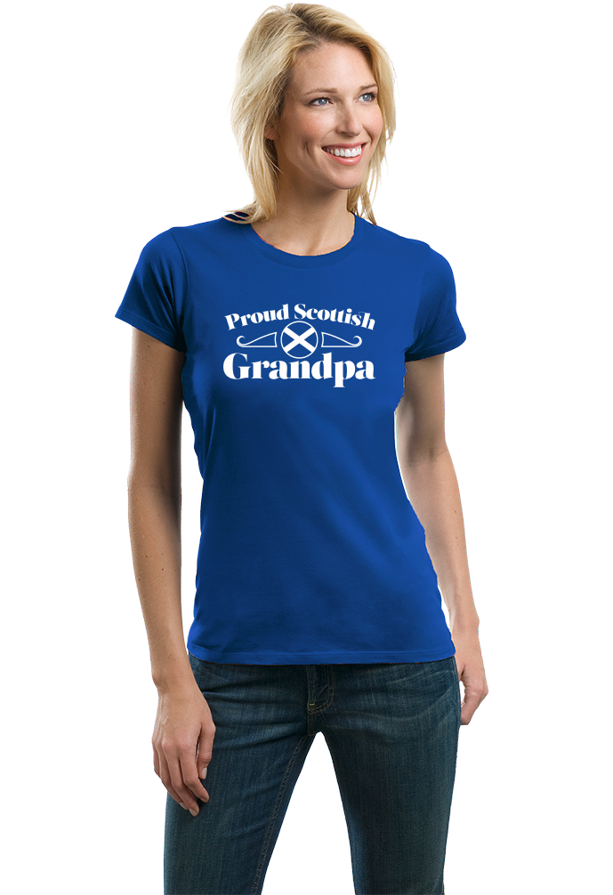 Ladies Royal Proud Scottish Grandpa - Scottish Pride Grandpa Heritage Avi T-shirt