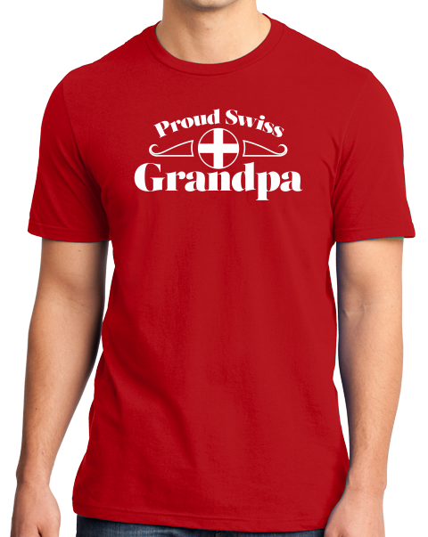 Standard Red Proud Swiss Grandpa - Switzerland Pride Grosspapa Opa Grandpapa T-shirt