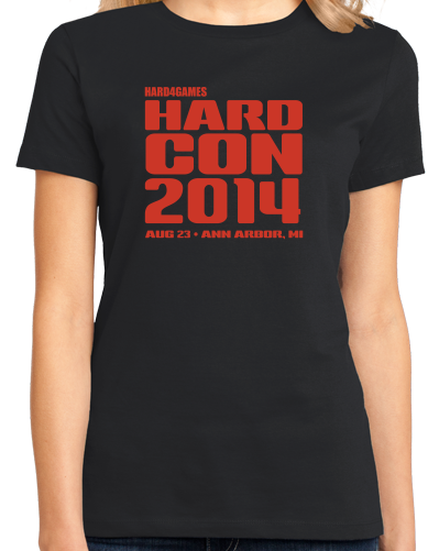 Ladies Black HardCon 2014 T-shirt