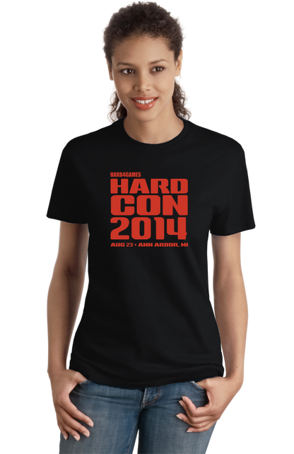 Ladies Black HardCon 2014 T-shirt