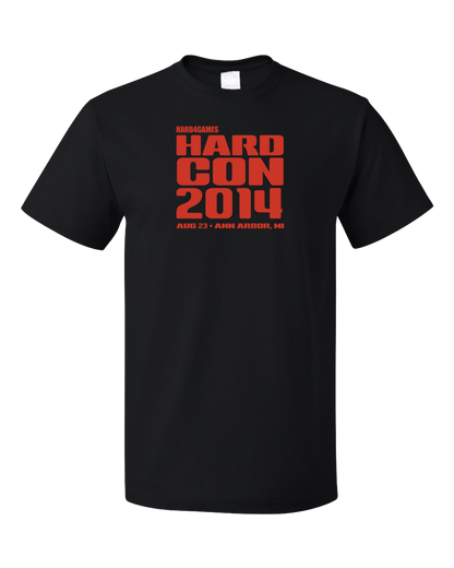 Unisex Black HardCon 2014 T-shirt