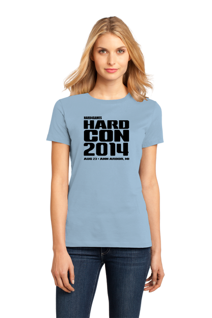 Ladies Light Blue HardCon 2014 T-shirt